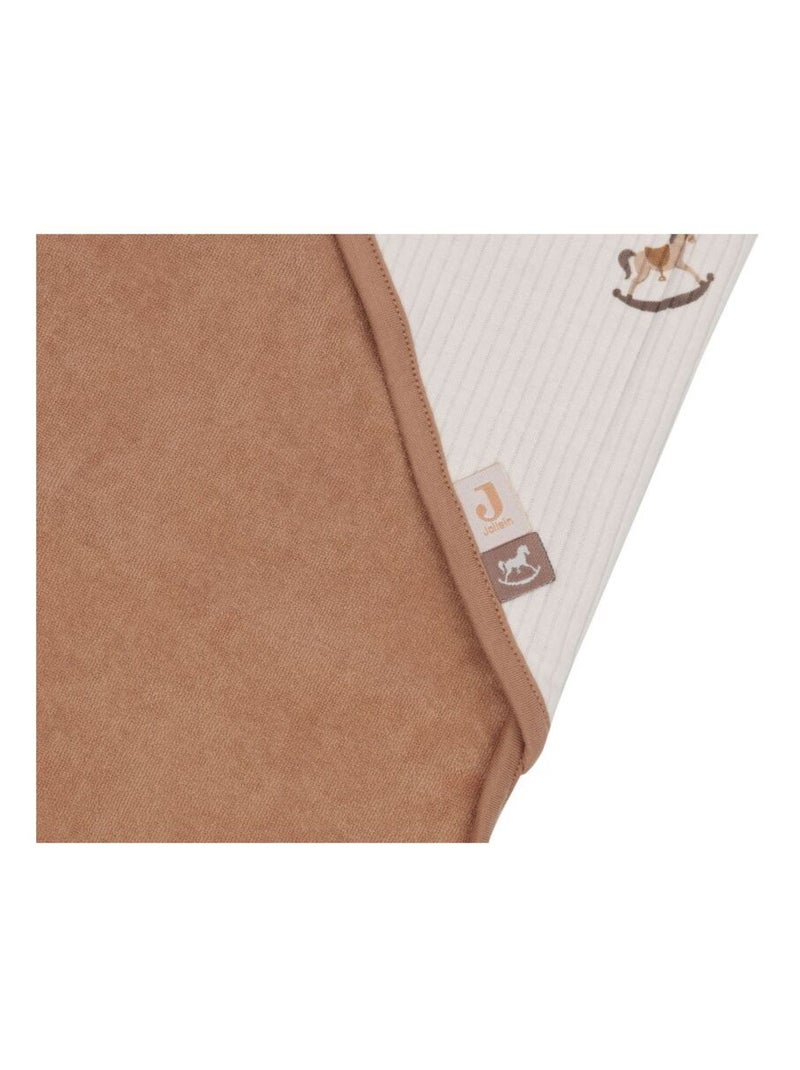 Cape de bain Nostalgic Ride en coton Jollein Marron - Kiabi