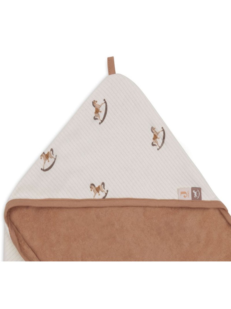 Cape de bain Nostalgic Ride en coton Jollein Marron - Kiabi