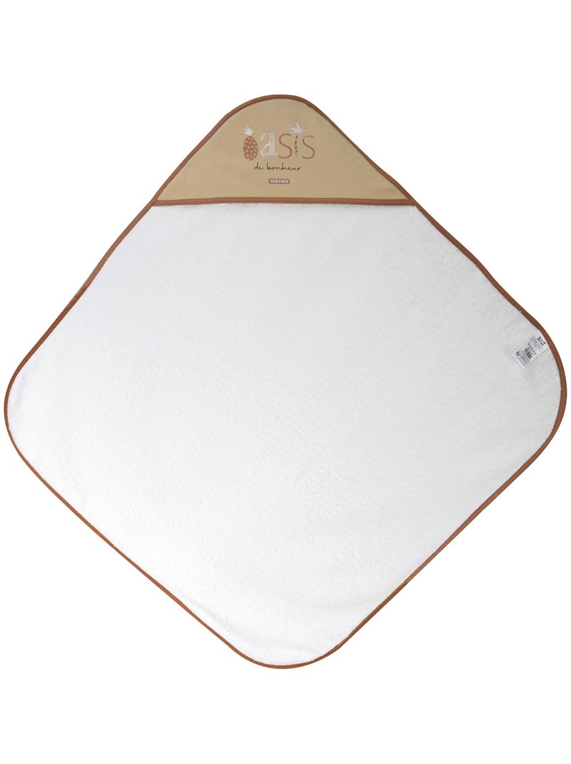 CAPE DE BAIN ODIN EPONGE AVEC GANT Beige - Kiabi