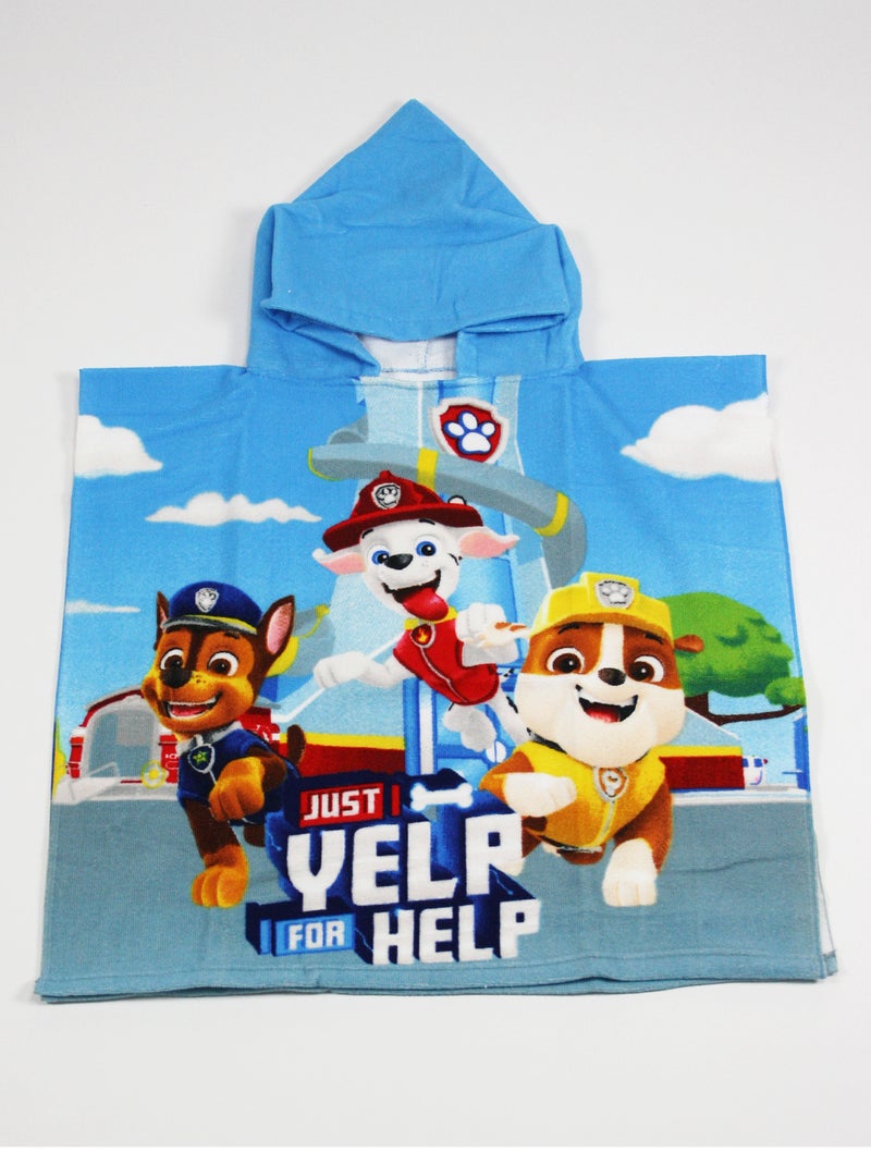 Cape de bain 'Pat Patrouille' bleu - Kiabi