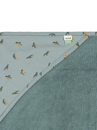 Cape de bain PEPPY PENGUINS bleu