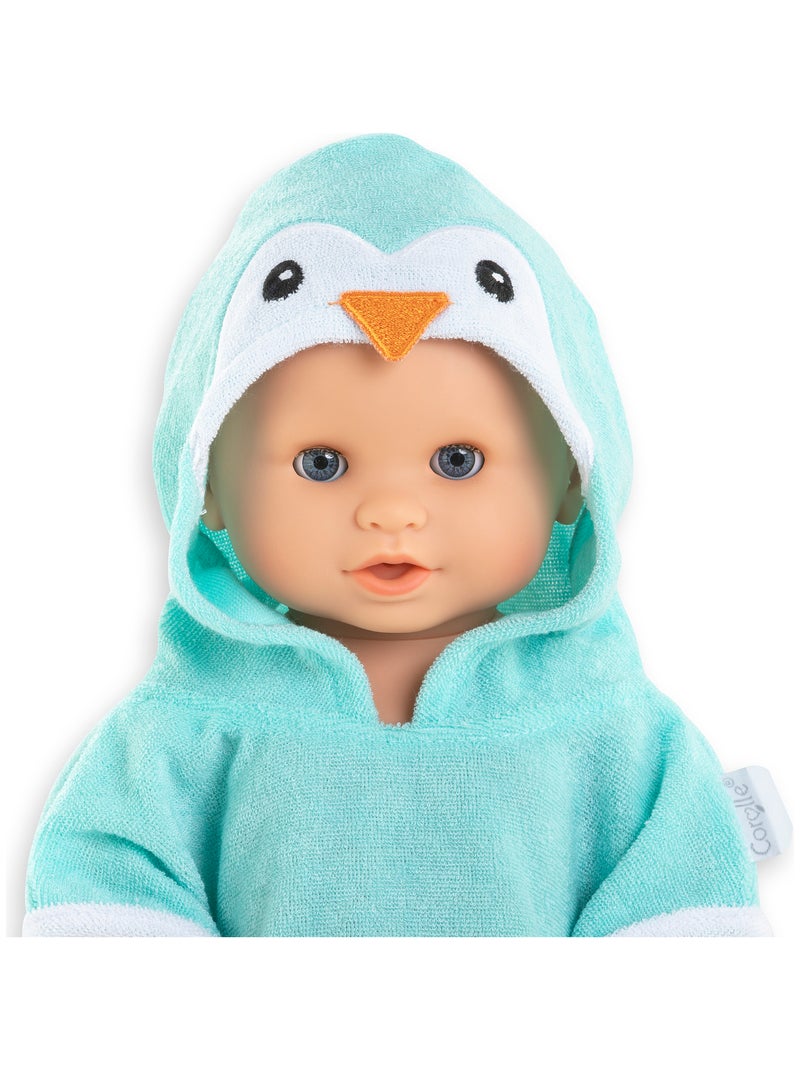 Cape de Bain Pingouin pour poupon 36 cm N/A - Kiabi