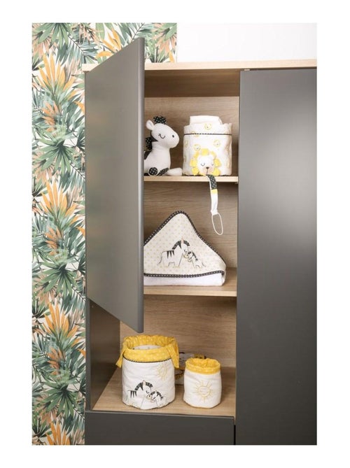 Cape de bain plus gant en coton blanc - SAUTHON - Kiabi