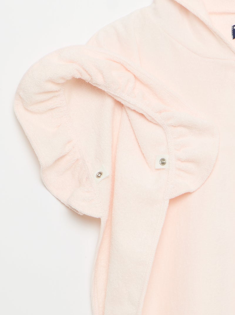 Cape de bain poncho Rose - Kiabi