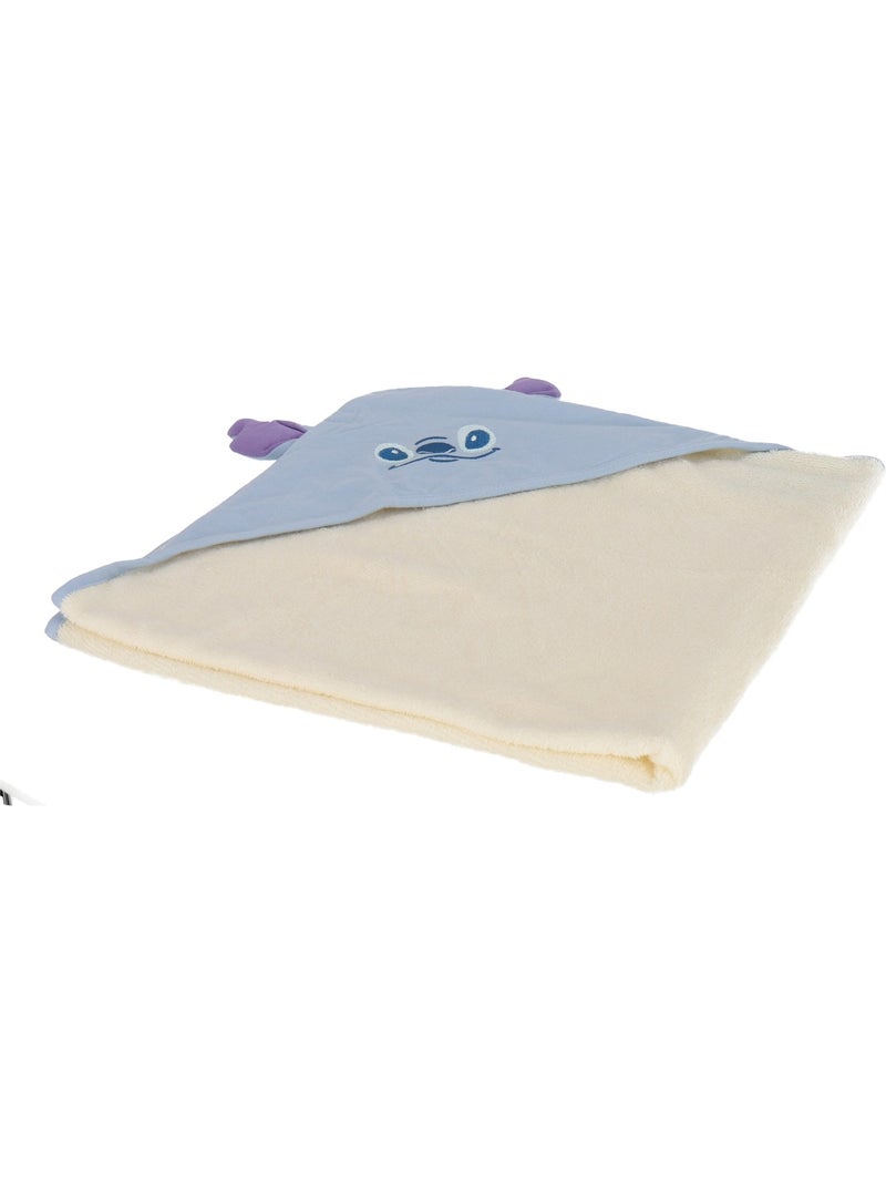 Cape de bain Stitch - 80% coton 20% Polyester Bleu - Kiabi