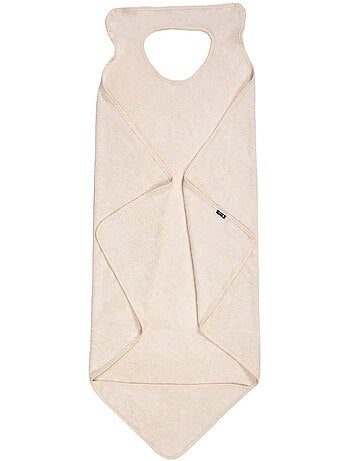 Cape de bain tablier XXL Parent/Bébé en viscose - 100x100 cm - Ecru