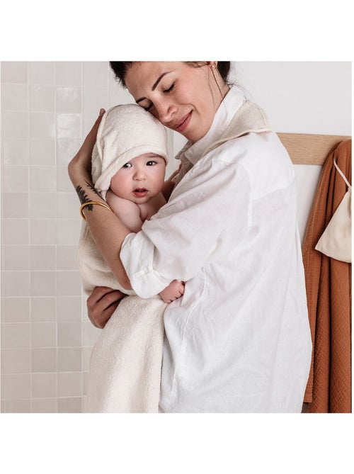 Cape de bain tablier XXL Parent/Bébé en viscose - 100x100 cm - Rose - Kiabi Cape de bain tablier XXL Parent/Bébé en viscose - 100x100 cm - Rose - Kiabi