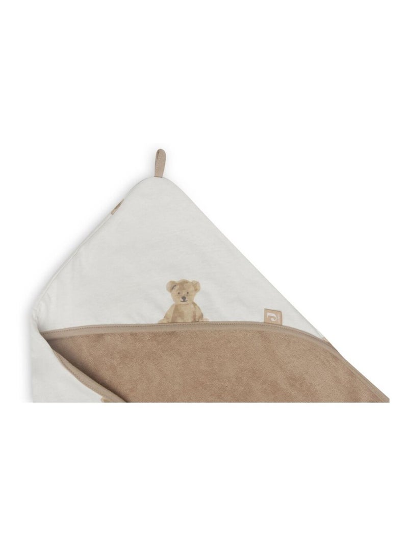 Cape de bain Teddy Bear GOTS en coton bio Jollein Marron - Kiabi
