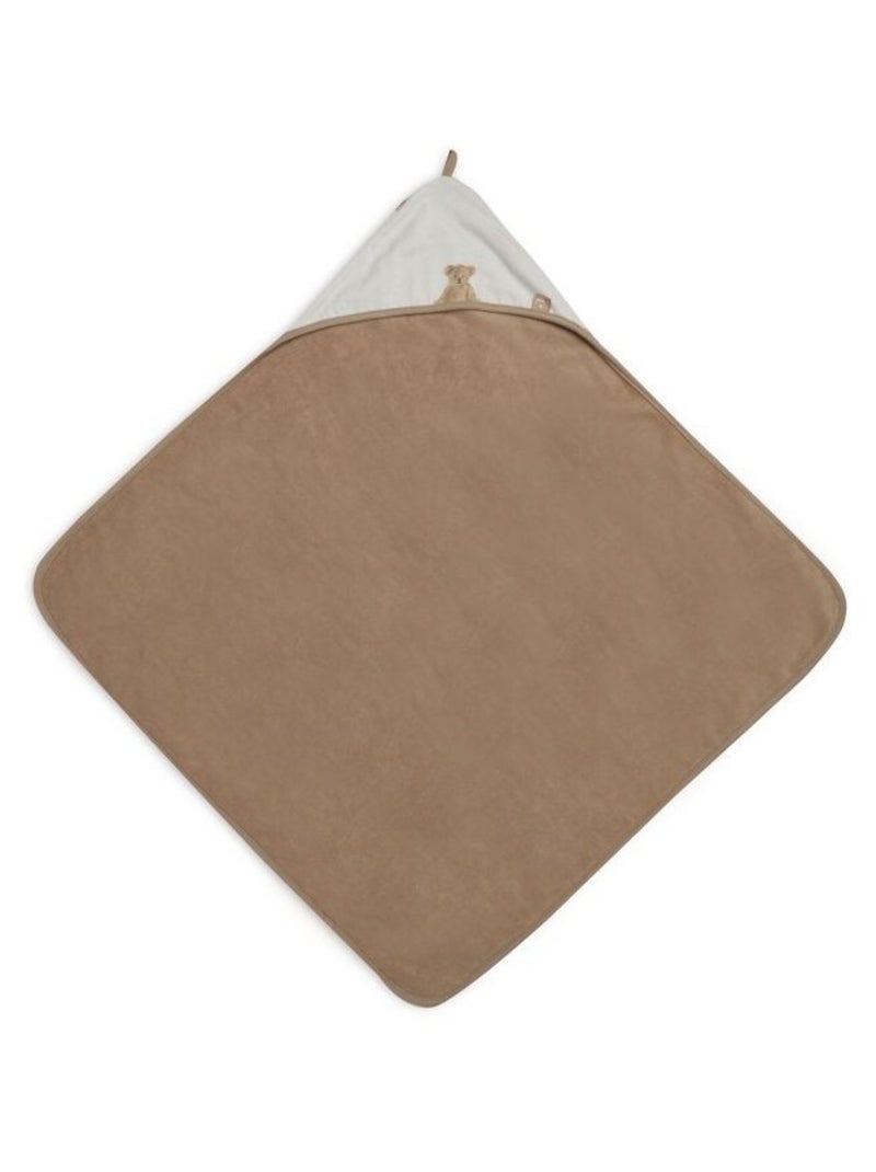 Cape de bain Teddy Bear GOTS en coton bio Jollein Marron - Kiabi