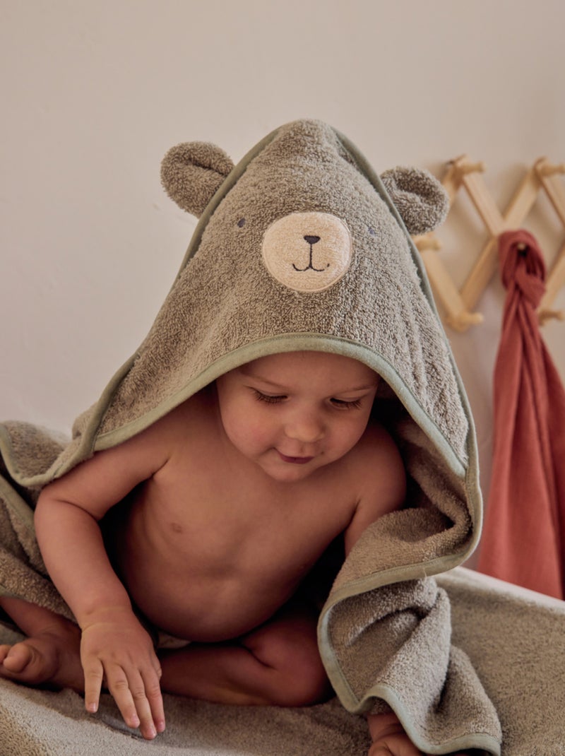 Cape de bain verte en éponge 75x75 cm Noukie's Vert - Kiabi