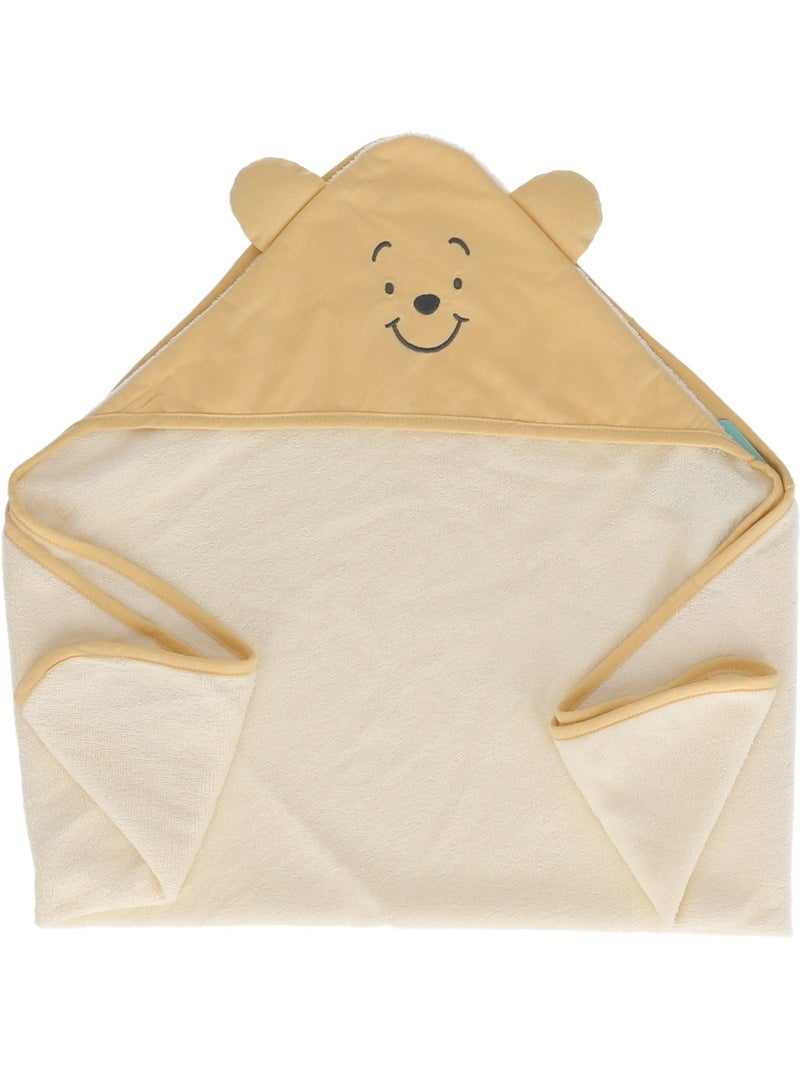 Cape de bain Winnie - 80% coton 20% Polyester Jaune - Kiabi