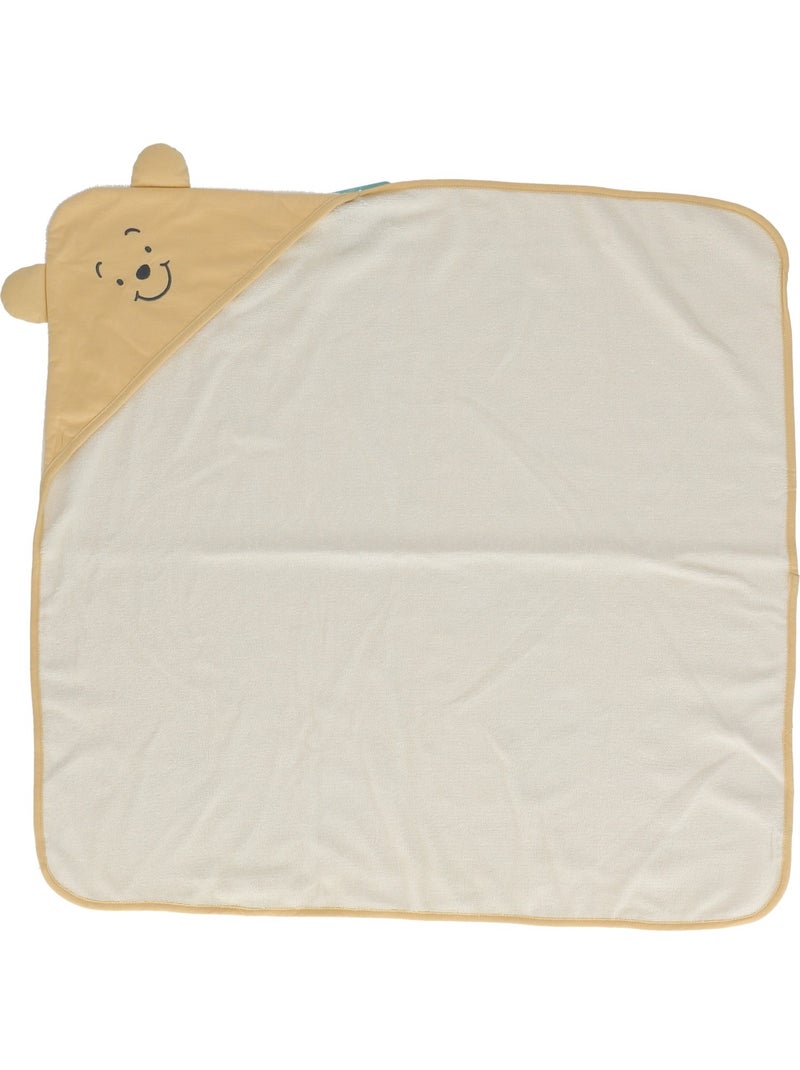 Cape de bain Winnie - 80% coton 20% Polyester Jaune - Kiabi