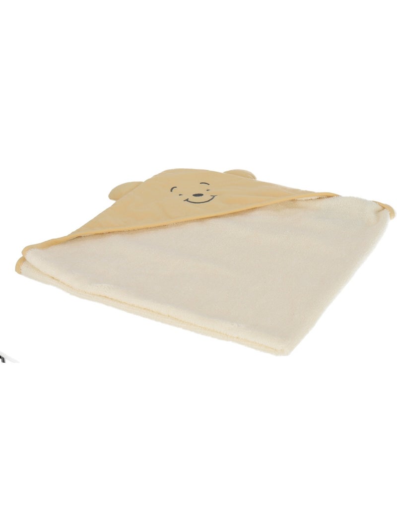 Cape de bain Winnie - 80% coton 20% Polyester Jaune - Kiabi