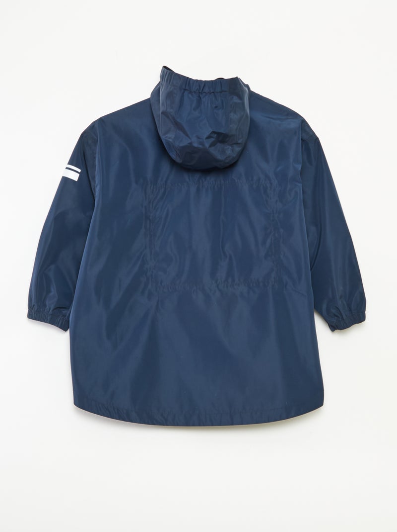 Cape de pluie à capuche Bleu - Kiabi
