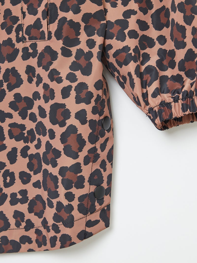 Cape de pluie à capuche Marron - Kiabi