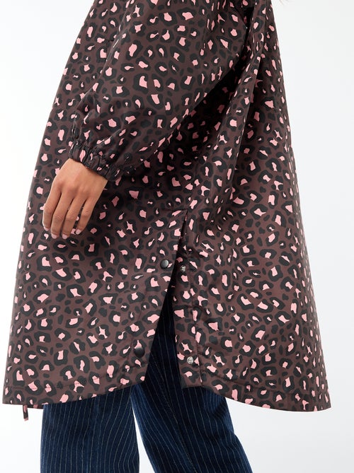 Cape de pluie déperlante avec capuche avec astuce pliage sur elle-même - Kiabi
