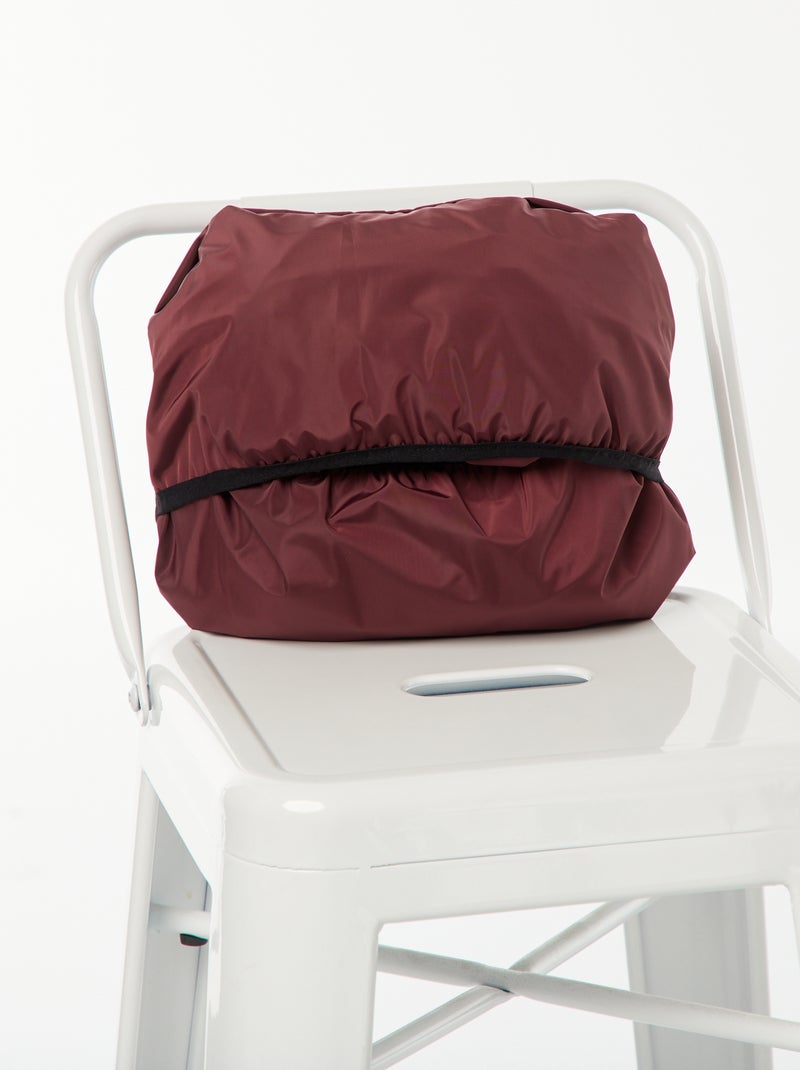 Cape de pluie déperlante avec détails réfléchissants Bordeaux - Kiabi