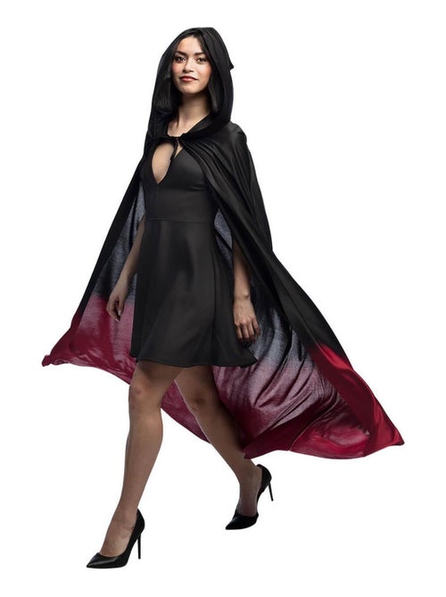 Cape Fade noir/rouge -170cm - Kiabi