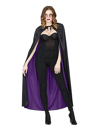 Cape manteau réversible Noir et violet