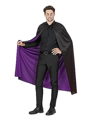 Cape manteau réversible Noir et violet