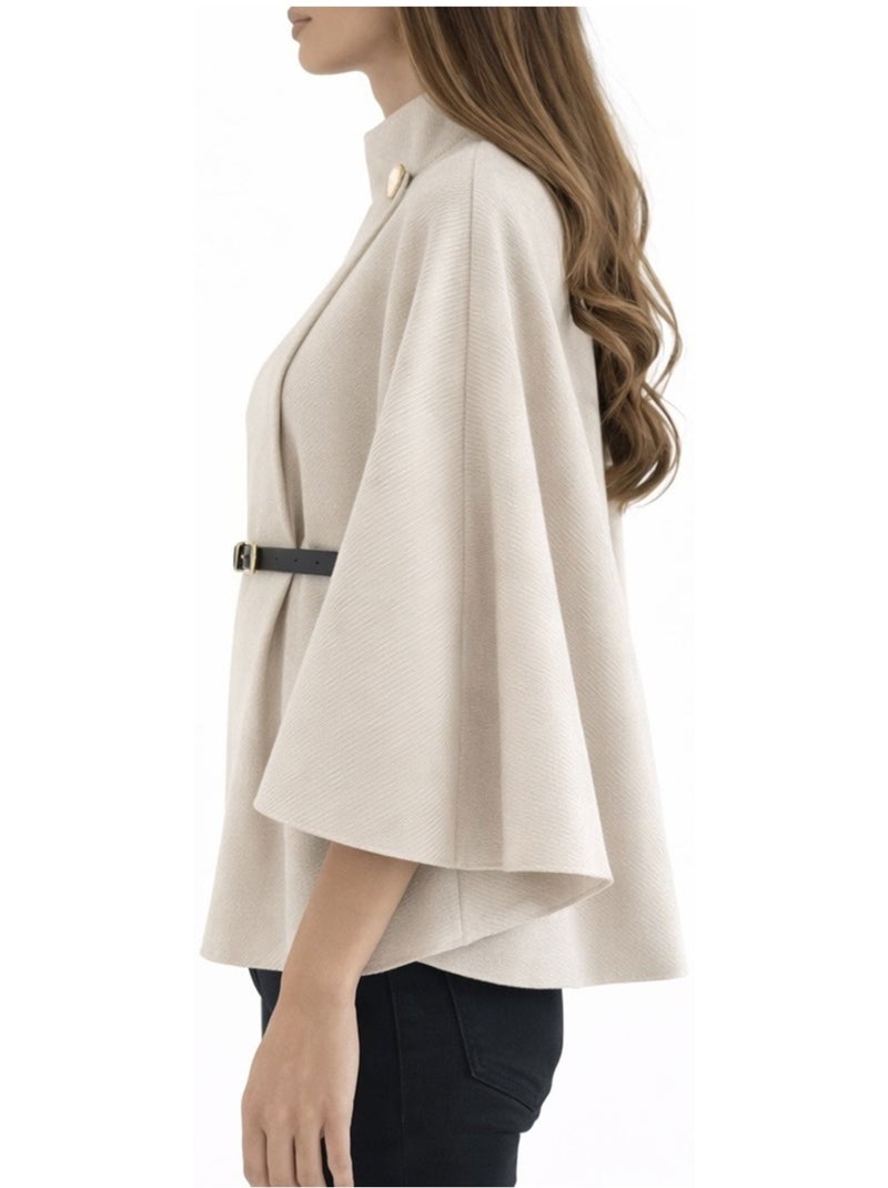 Cape Poncho Kebello Beige - Kiabi