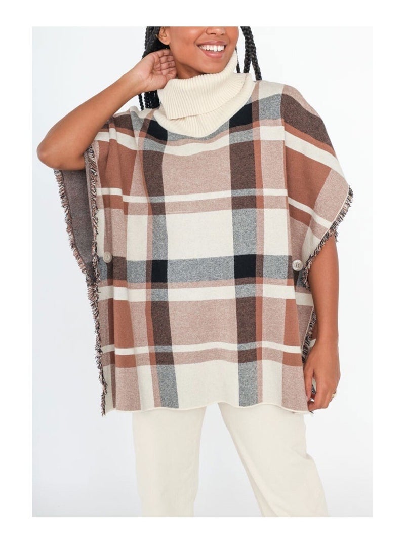 Cape Poncho Kebello Beige - Kiabi