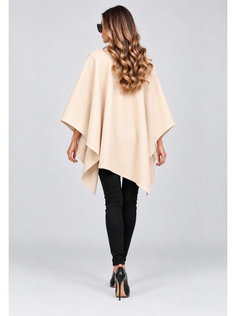 Cape poncho kebello Beige - Kiabi