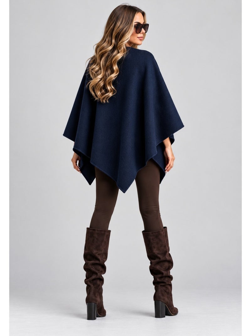 Cape poncho kebello Bleu marine - Kiabi
