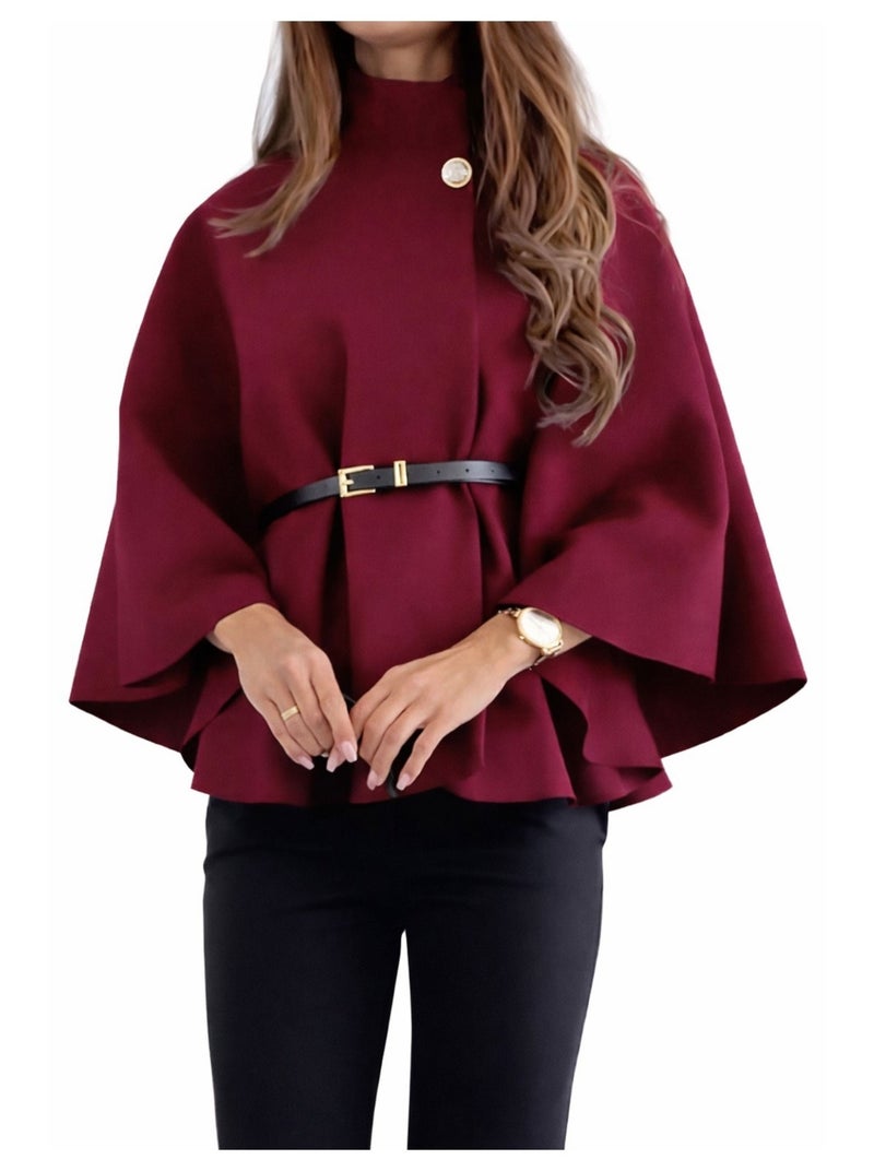 Cape Poncho Kebello Bordeaux - Kiabi