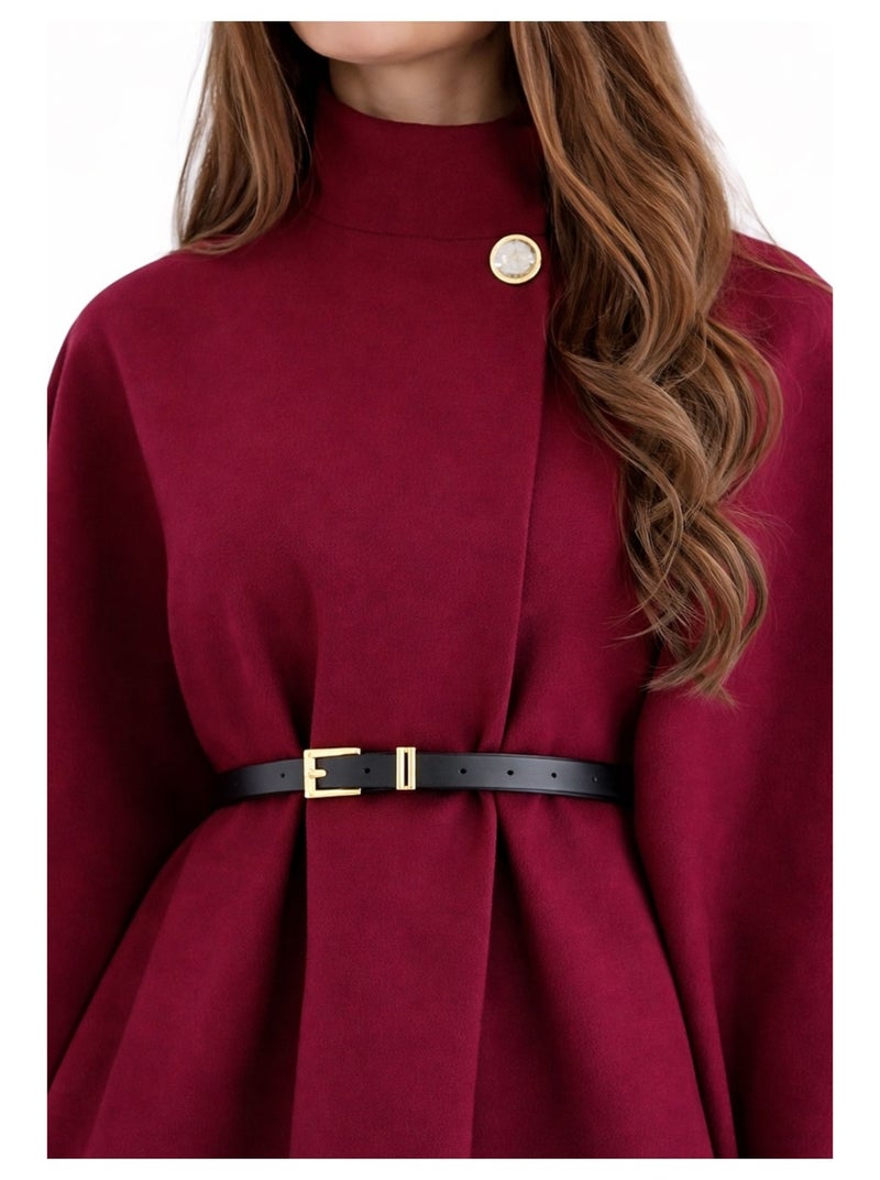Cape Poncho Kebello Bordeaux - Kiabi