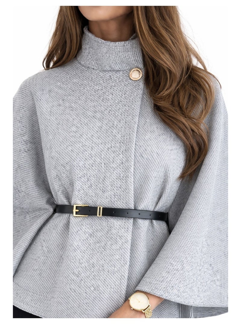 Cape Poncho Kebello Gris - Kiabi