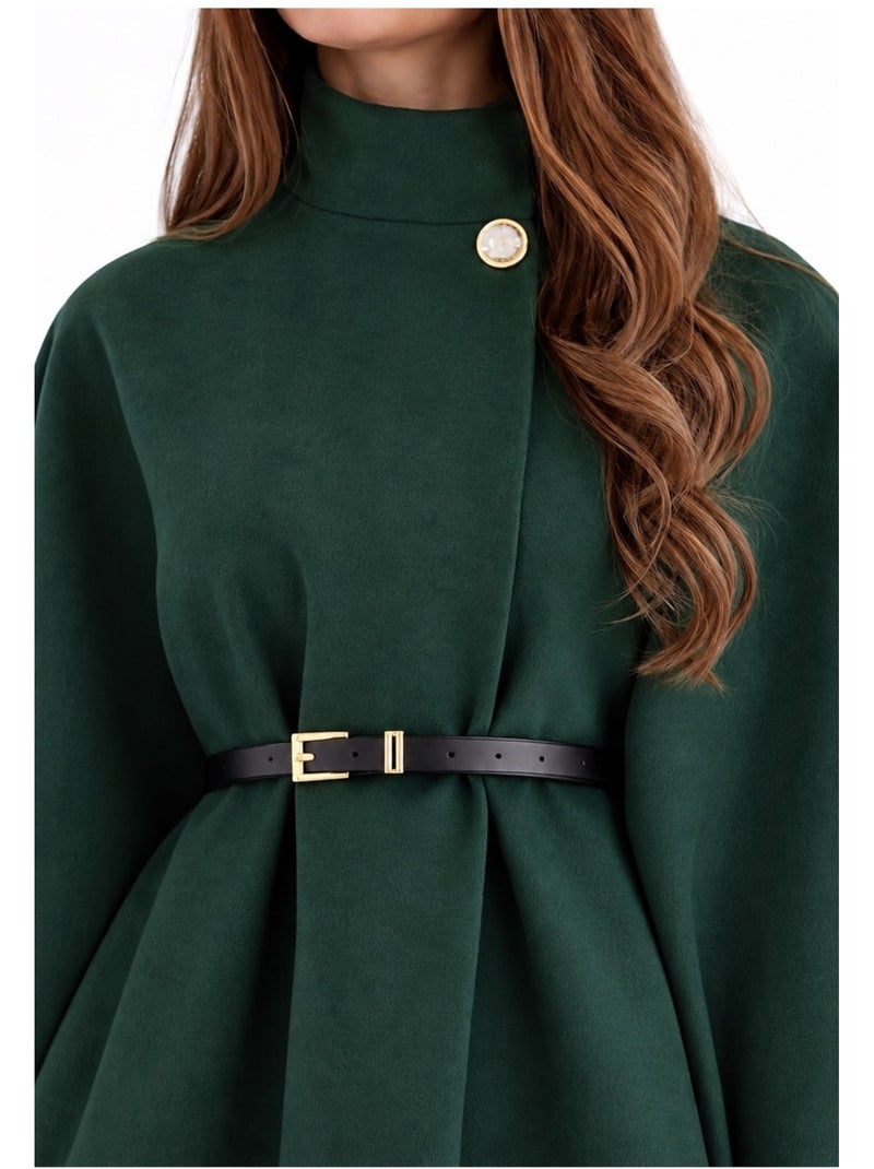 Cape poncho kebello Vert - Kiabi