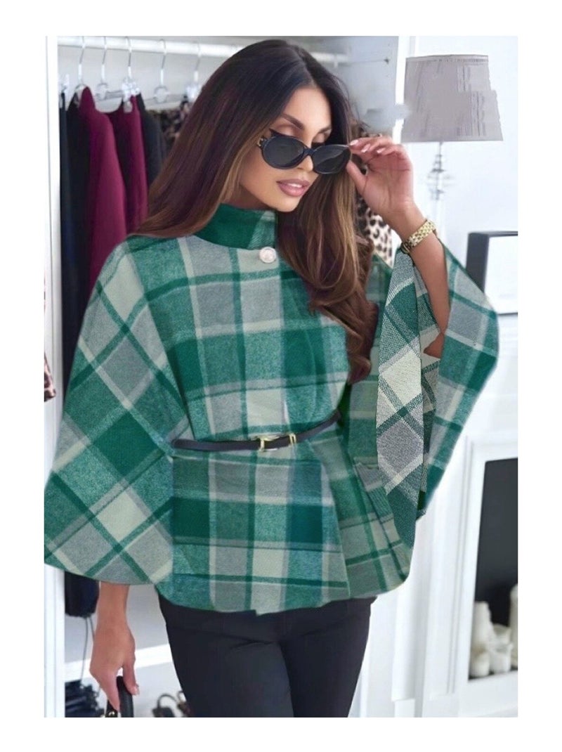 Cape Poncho Kebello Vert - Kiabi