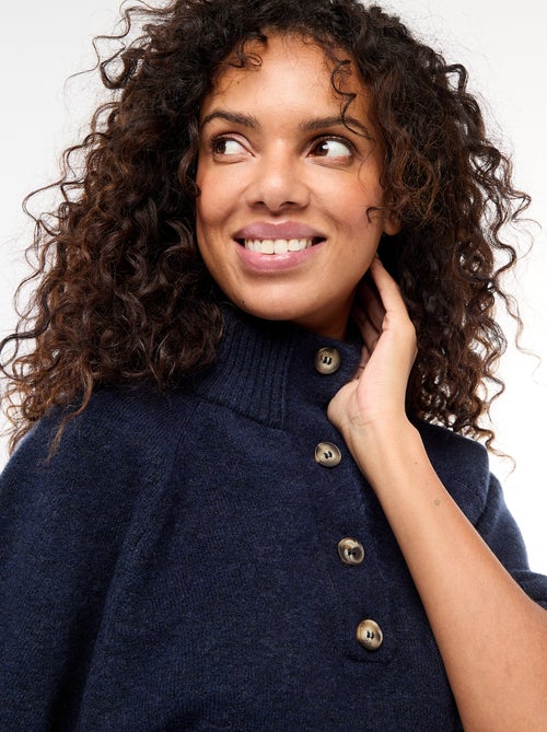 Cape pull à col montant - Kiabi