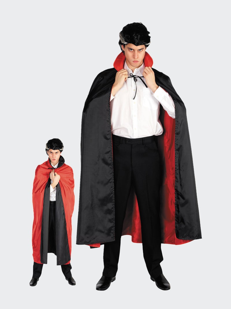 Cape réversible de vampire noir/rouge - Kiabi