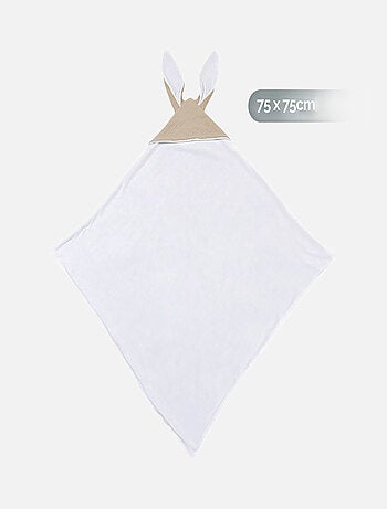 Cape, sortie de bain intérieur 100 % coton - Lapin - Monsieur Bébé
