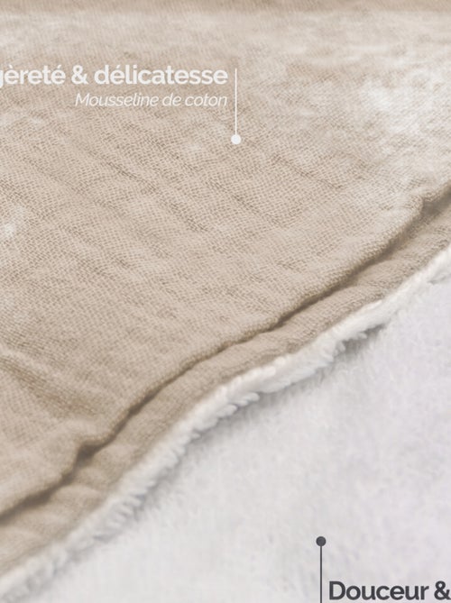 Cape, sortie de bain intérieur 100 % coton - Lapin - Monsieur Bébé - Kiabi