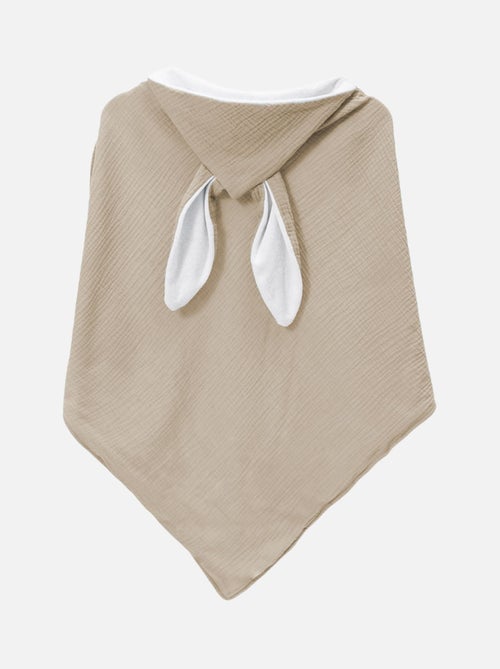Cape, sortie de bain intérieur 100 % coton - Lapin - Monsieur Bébé - Kiabi