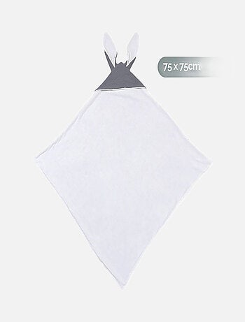 Cape, sortie de bain intérieur 100 % coton - Lapin - Monsieur Bébé