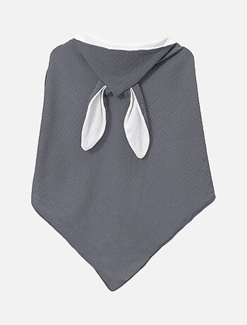Cape, sortie de bain intérieur 100 % coton - Lapin - Monsieur Bébé