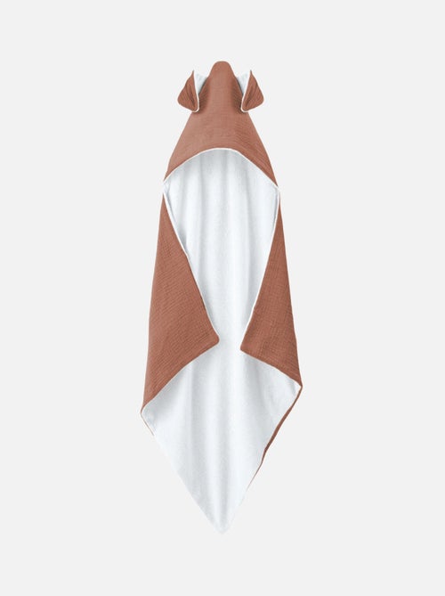 Cape, sortie de bain intérieur 100 % coton - Lapin - Monsieur Bébé - Kiabi