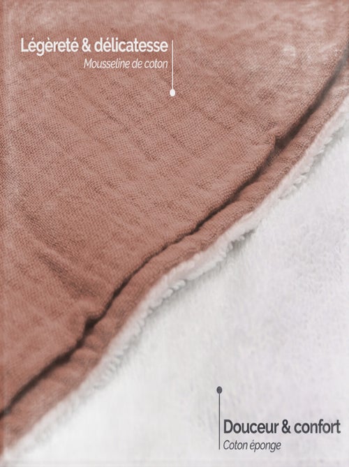 Cape, sortie de bain intérieur 100 % coton - Lapin - Monsieur Bébé - Kiabi