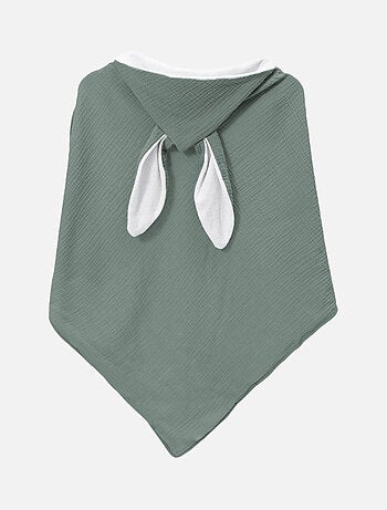Cape, sortie de bain intérieur 100 % coton - Lapin - Monsieur Bébé