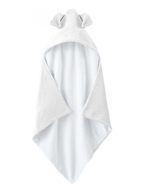 Cape, sortie de bain pour bébé intérieur 100 % coton - 100 x 100 cm - Lapin - Monsieur Bébé - Kiabi
