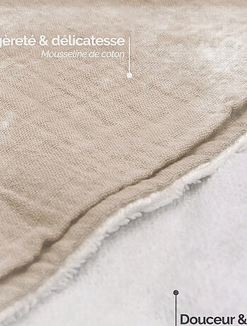 Cape, sortie de bain intérieur 100 % coton - Lapin - Monsieur Bébé