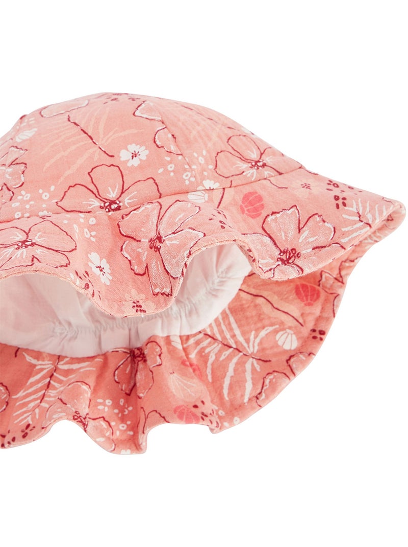 Capeline bébé en gaze de coton Santa Giulia Orange - Kiabi