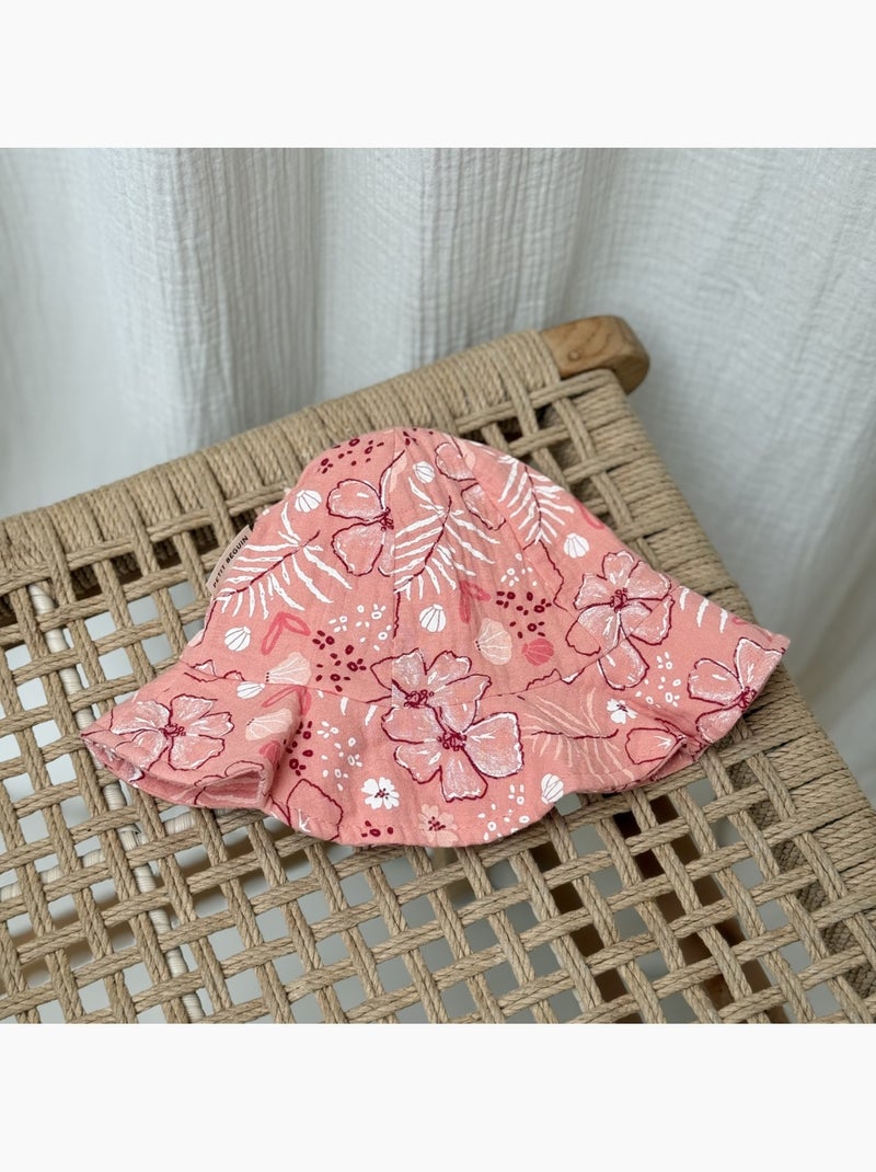Capeline bébé en gaze de coton Santa Giulia Orange - Kiabi