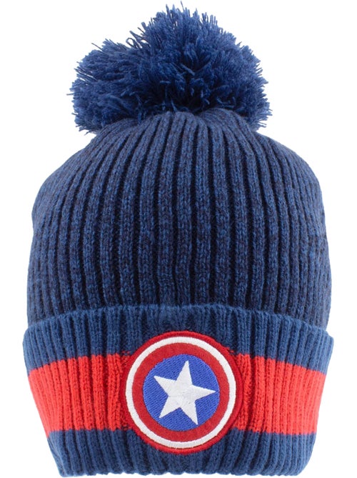 Capitaine Amérique - Bonnet motif/style logo - Kiabi