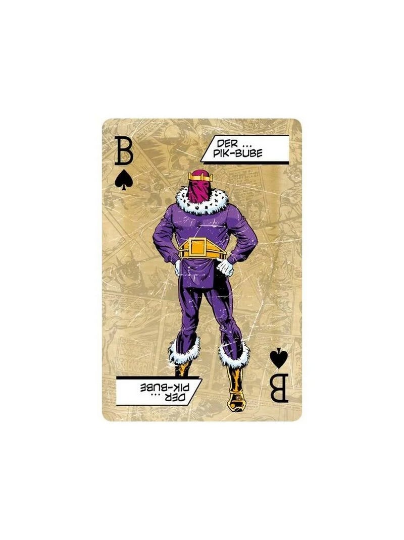 Capitaine Amérique - Jeu de cartes motif/style couverture de bande dessinée N/A - Kiabi