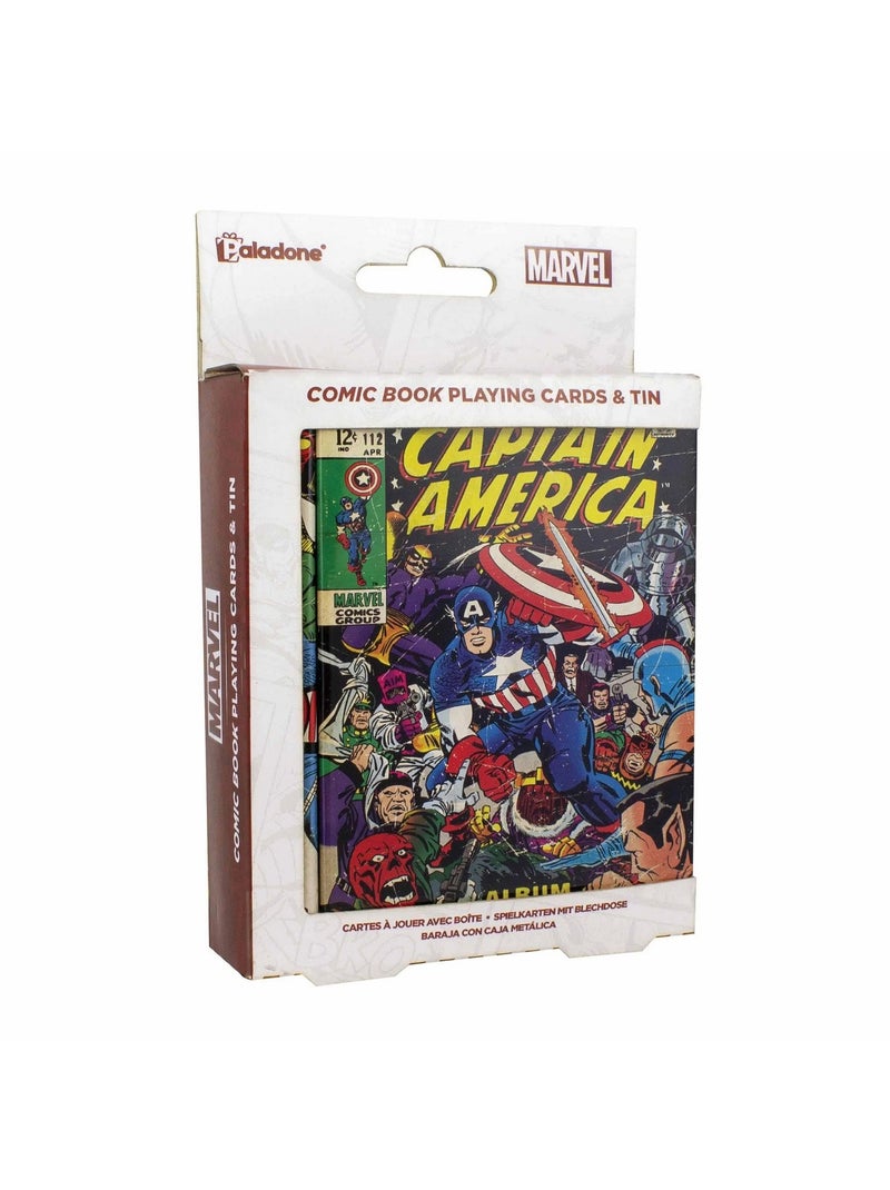 Capitaine Amérique - Jeu de cartes motif/style couverture de bande dessinée N/A - Kiabi